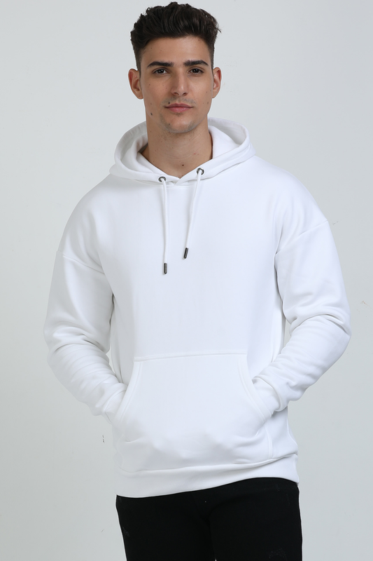 Unisex Oversized Hooded Sweatshirt White