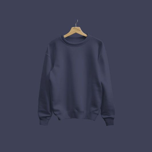 Regal Navy Blue Sweatshirt: A Touch of Class (Unisex)