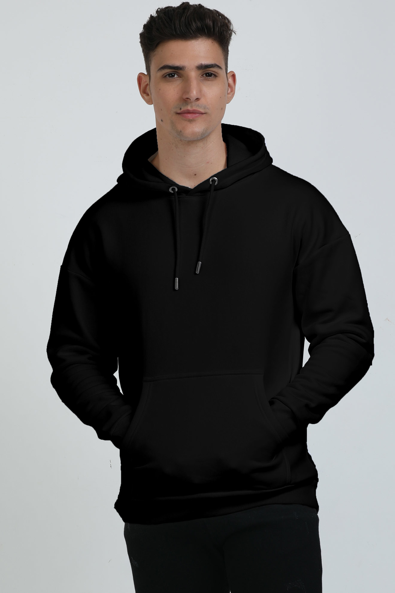 Unisex Oversized Hooded Sweatshirt Black