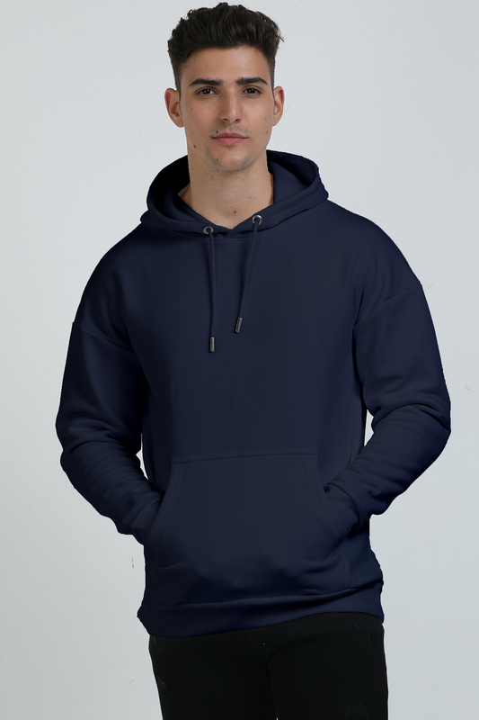 Unisex Oversized Hooded Sweatshirt Navy Blue