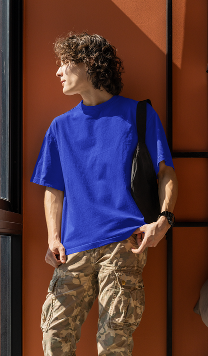 Unisex Oversized Classic Royal Blue T-Shirt