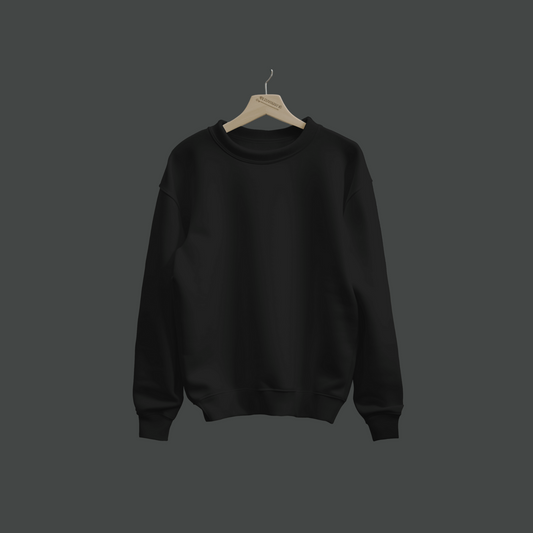 Classic Black Sweatshirt: The Epitome of Urban Elegance (Unisex)