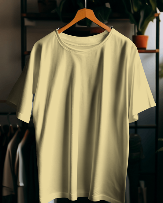 Half Sleeve Classic Beige T-Shirt for Women
