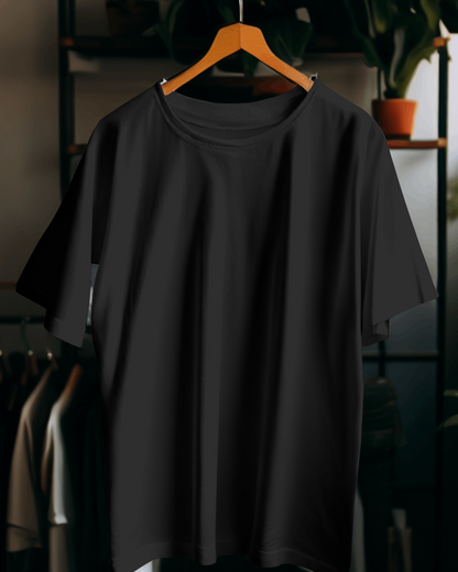 Half Sleeve Classic Black T-Shirt for Women