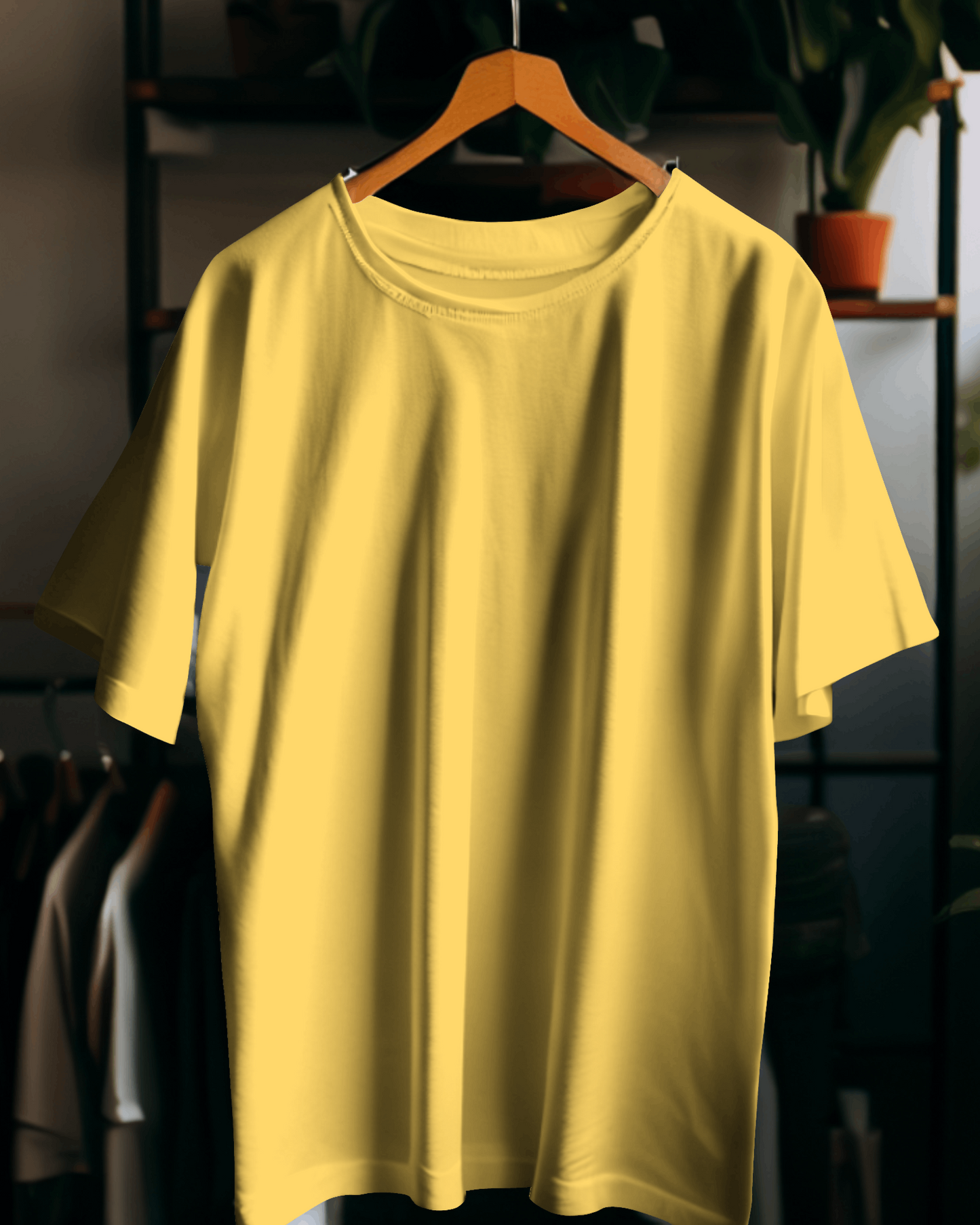 Half Sleeve Classic Golden Yellow T-Shirt for Women