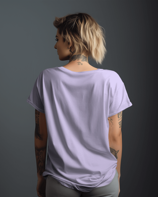Half Sleeve Classic Lavender T-Shirt for Women