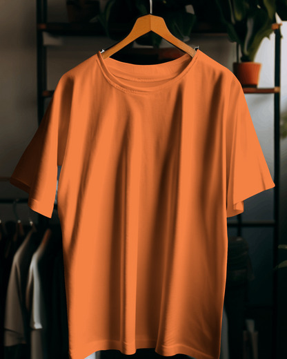 Half Sleeve Classic Orange T-Shirt for Women