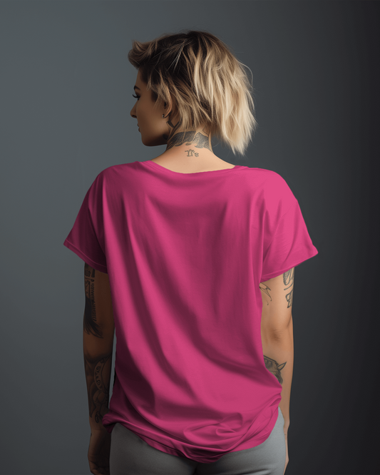 Half Sleeve Classic Pink T-Shirt for Women