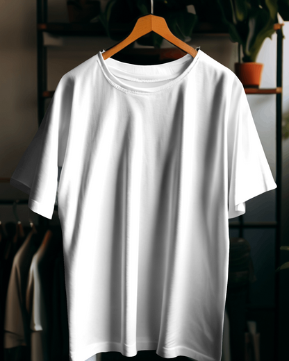 Half Sleeve Classic White T-Shirt for Women