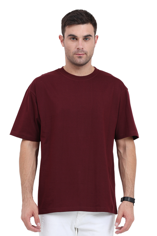 Unisex Oversized Classic Maroon T-Shirt