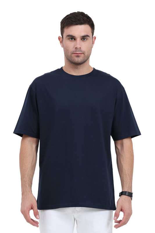 Unisex Oversized Classic Navy Blue T-Shirt