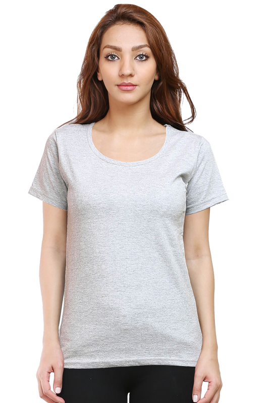 Half Sleeve Classic Grey T-Shirt for Women