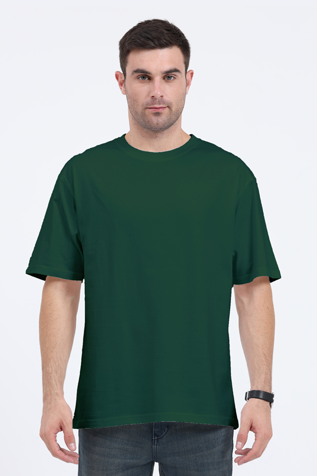 Unisex Oversized Classic Bottle Green T-Shirt